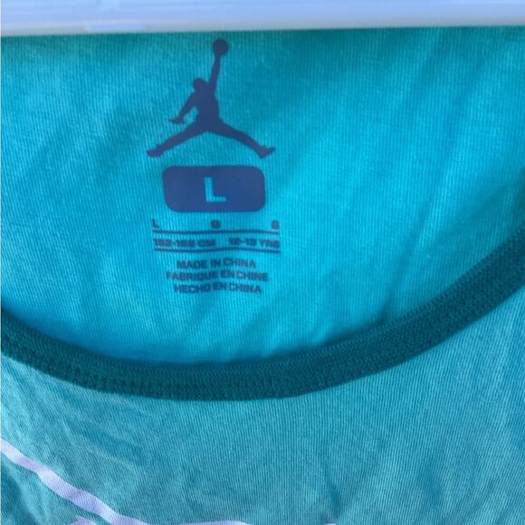 ~Nike Youth Boys new  L Jordan Sea Foam Logo Sleeveless Tank - Picture 2 of 5